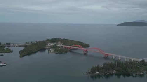 Aerial view of Youtefa Bridge, Jayapura – Papua 0571