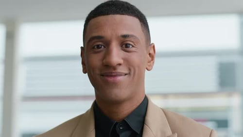 Smiling Man in Blazer Close Up