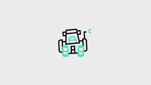 Tractor Line Animated Icon