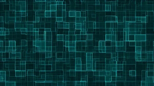 Green Matrix Circuit: animação abstrata do processamento de dados no ciberespaço escuro. Plano de fundo de alta tecnologia