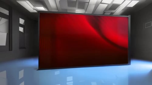 Engaging Virtual Studio Environment: Interactive Set for Multimedia News Production