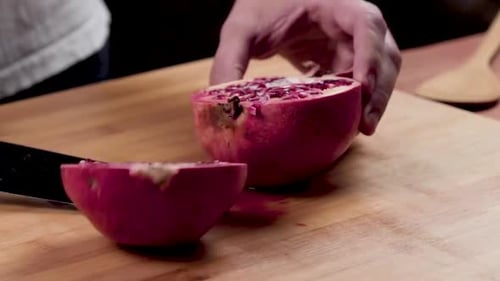 Beautiful Pomegranate Close Up