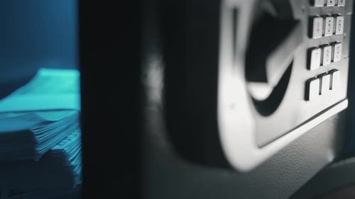 Un coffre-fort avec des revenus