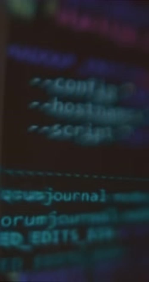 Código de computadora colorido en la pantalla del portátil