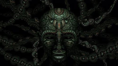 Mask Ethnic Psychedelic Art 02