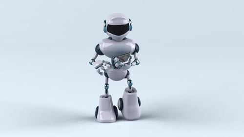 Modern 3D Robot Character Animation Walking