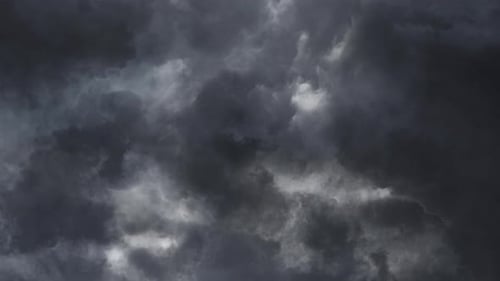 Ominous Time-Lapse of Dark and Swirling Clouds