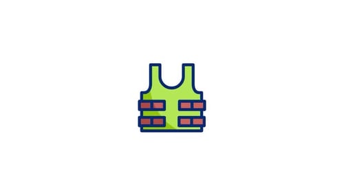 Bulletproof Vest Animated Icon