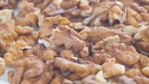 Close Up of Shelled Walnuts