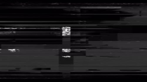 Monochrome Digital Glitch Transition