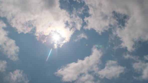Midday Sun with Clouds in Real Time, Nature Stock Footage ft ...