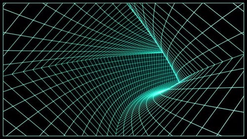 Abstract Tunnel in Retro Style Loop