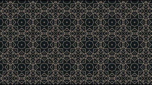 Dynamic Abstract Geometric Line Art Pattern Animation