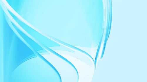 Abstract Blue Fluid Waves Background Motion Graphic