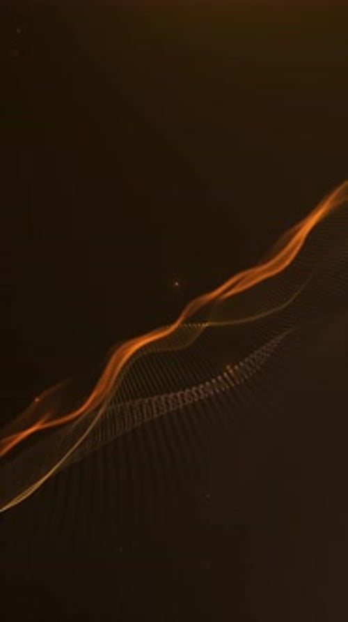 Abstract Glowing Particle Wave Animation