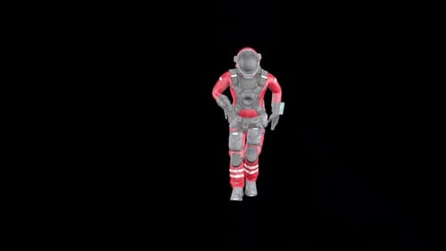 Red Suit Astronaut Boby Hip Hop Move