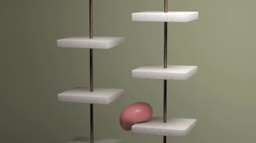 3D Loop Satisfying Falling Bubbles