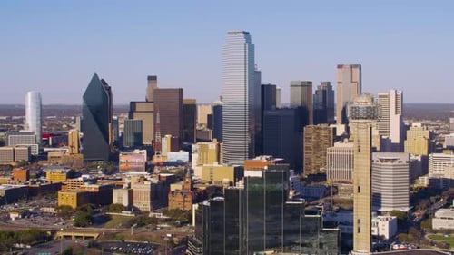 Dallas, Texas Circa-2017, Aerial View of Dallas, Texas Aerial