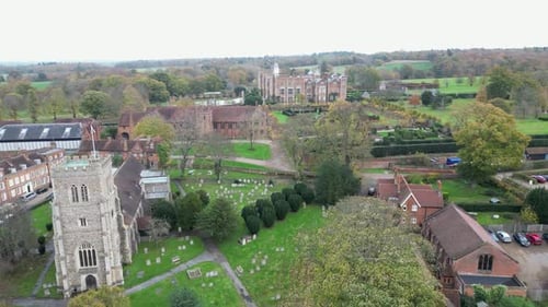 Aerial England Castle