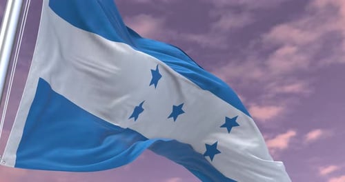 Animation der Flagge von Honduras Minimales Unternehmensvideo