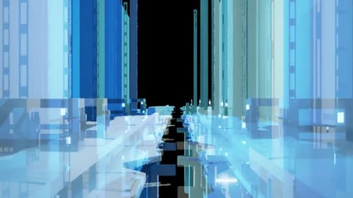 La tecnología abstracta bloquea el renderizado 3D de fondo