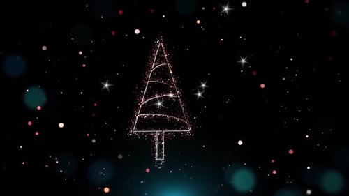 Weihnachtshintergrund mit Schneeflocken und Bokeh-Lichtern Design V06