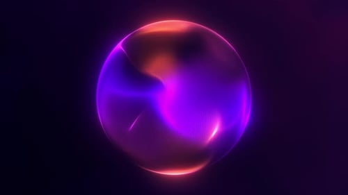 Abstract Neon Energy Sphere Reveal