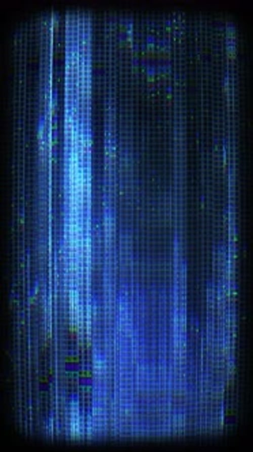 Futuristic Vertical Digital Grid Glitch Background