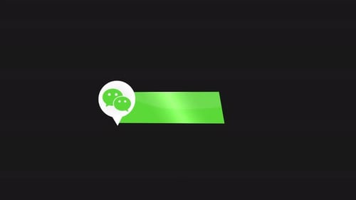 Wechat Moderner Alphakanal im unteren Drittel 4K