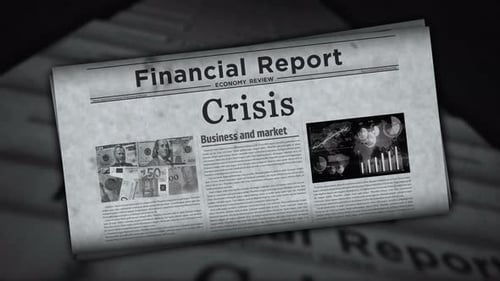 Crisis newspaper printing media
