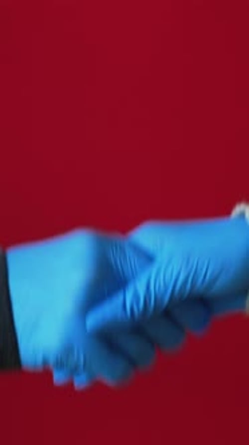 Vertical Greeting Hygiene Pandemic Safety Measures
