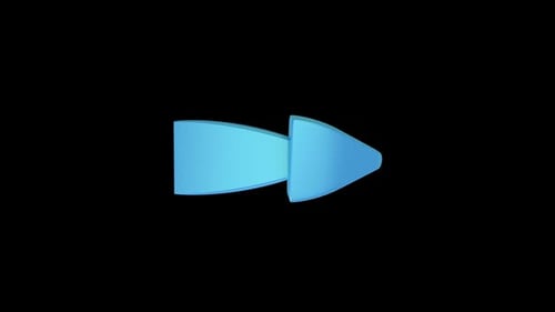 Animated Fast Forward Rewind Icon with Alpha Channel