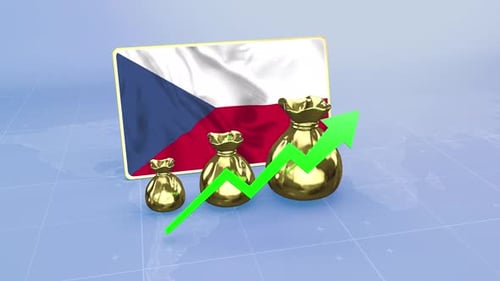 Czech Republic Reserves Growth Economic Data Infographics Graph