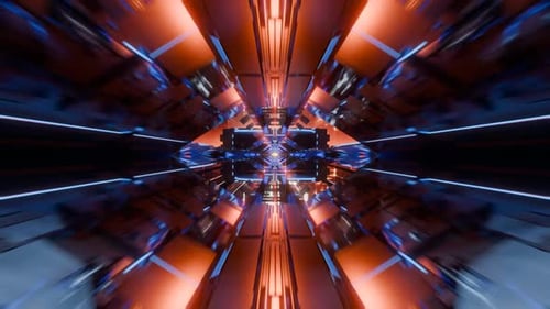 Abstract Vj loop, geometric transparent background, blue quads shapes. endless loop