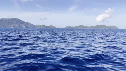 Tropical Ocean Waves on a Sunny Day