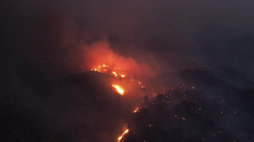 Luftbild Waldbrand