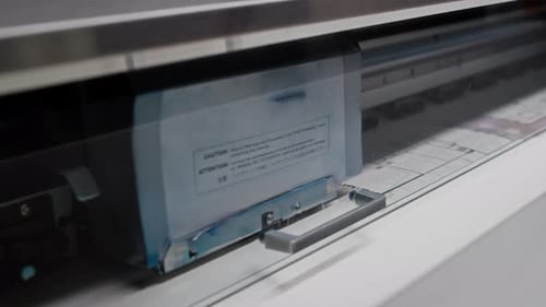 Produktionsdrucker, Druckzeichnung auf Papier
