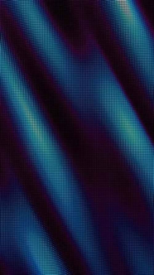 Ondas en bucle de puntos coloridos, datos digitales, salpicadura de puntos, matriz de puntos, interfaz de usuario futurista y suave