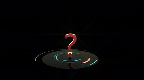 Question Marks 3D Rendering 4K