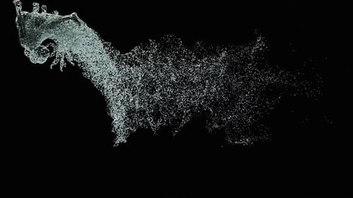 Dynamic Liquid Human Figure Dissolving Animation