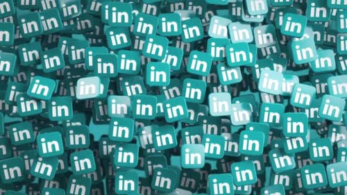 Modern 3D LinkedIn Logo Reveal Animation
