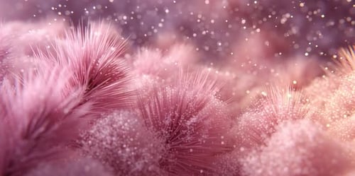 Sparkling Pink Organic Abstract Shapes Background Animation