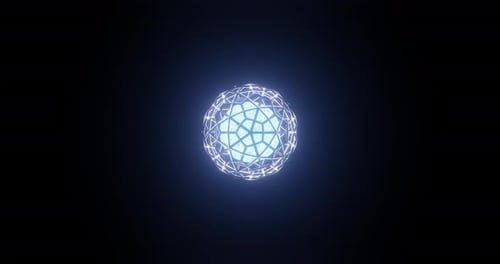 Blue Energy Star in einer sechseckigen Megastruktur