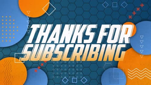 Thanks For Subscribing Dynamic Title Animation With Motion Graphic Background