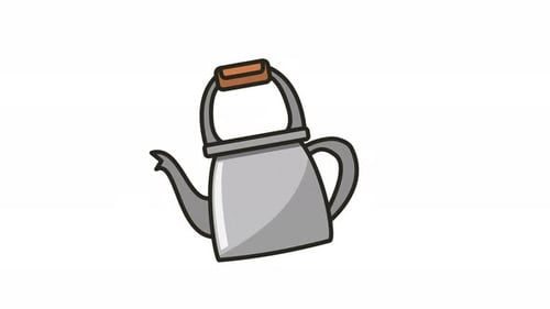 Modern Kettle Animation in Clean Illustrated Style