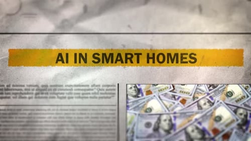 Textured Newspaper Headline Text Reveal