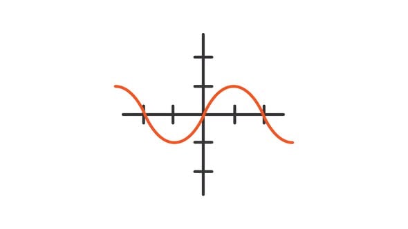 Animated sine function graph icon, Elements Motion Graphics ft. sine ...