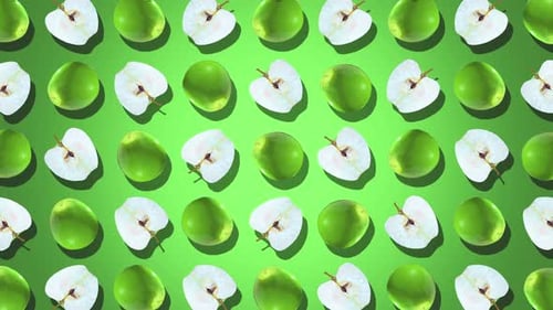 Grüner, nahtloser Apple-Hintergrund