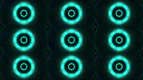 Speeding Neon Light Tunnel