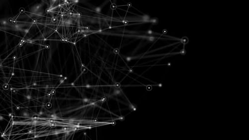 Datenpunkte und Strahlschleife des digitalen Plexus-Netzwerks